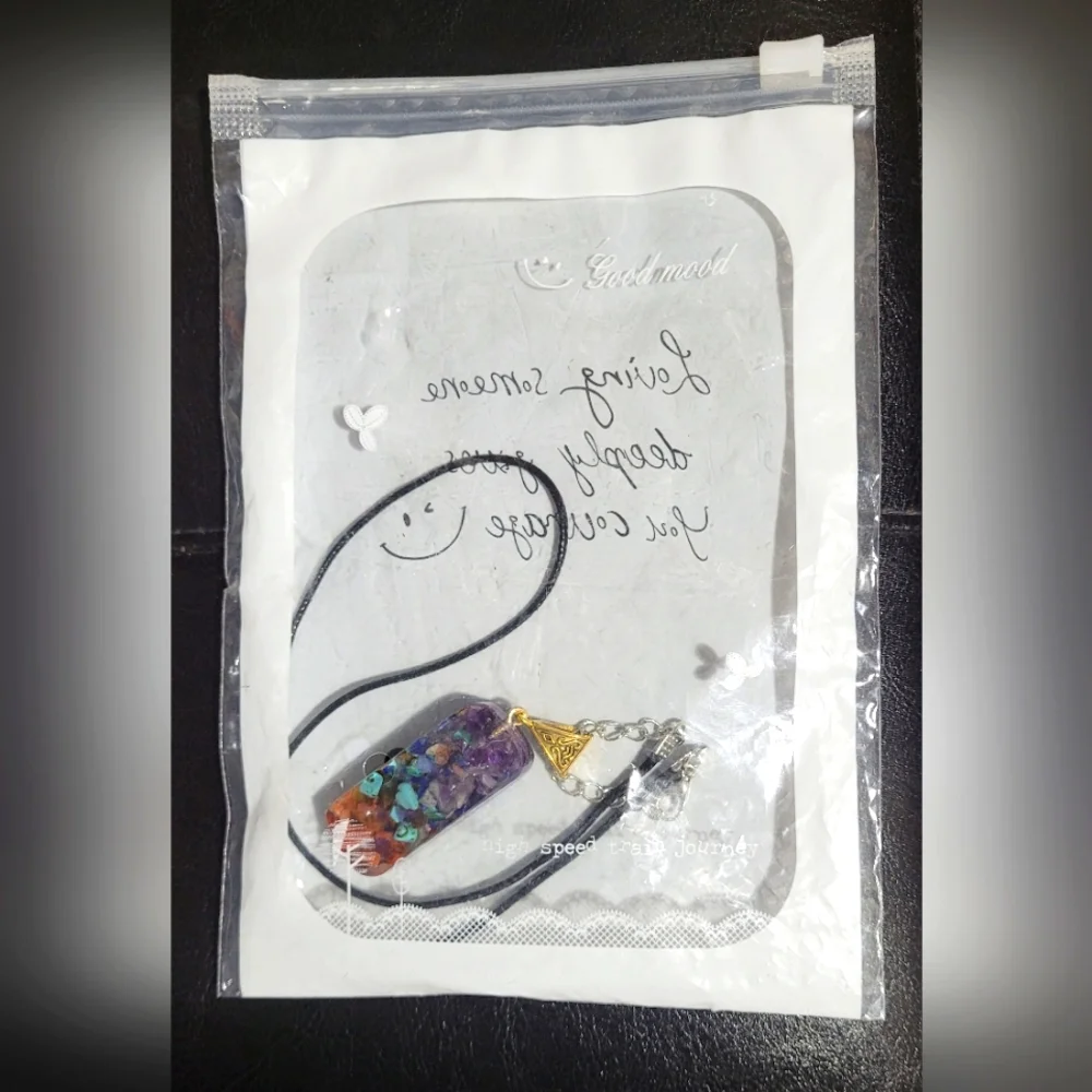 7 Chakra Orgone Energy Healing EMF Protection Pendant Necklace